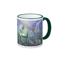 Licorne de la tasse d'art de papillons