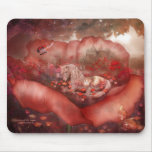 Licorne des pavots Mousepad Tapis De Souris