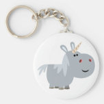 Licorne mignonne Keychain de bande dessinée d'Unsc porte-clés