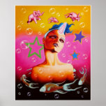 Licorne rose invisible affiches