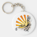 L'Idaho graphique floral ensoleillé Keychain Porte-clé
