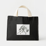Lièvres de mars - Sumi-e [peinture d'encre] Sacs De Toile