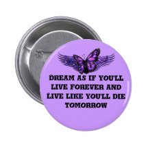 Life_ vivant pin's avec agrafe