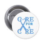 LightBlueHeartRibbonCareCureLight Pin's Avec Agrafe