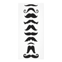Ligne de moustache double carte personnalisée