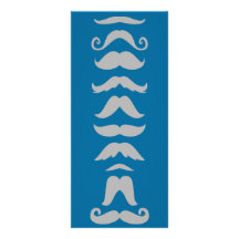 Ligne de moustache motif pour double carte