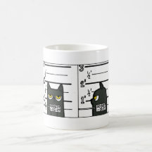 Ligne de photo de détenu d'onyx tasse