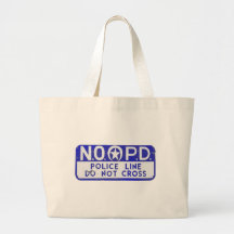 Ligne de police de la Nouvelle-Orléans NOPD signe  Sacs En Toile