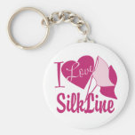 Ligne en soie porte-clef
