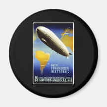 Ligne HAPAG de Hambourg Amerika Linie Hambourg Amé Magnets