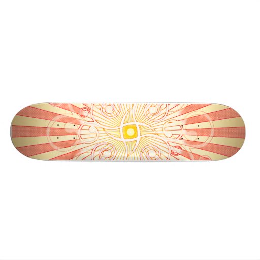 Lignes abstraites et spirales : Planche à roulette