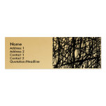 Lignes abstraites - or cartes de visite personnelles