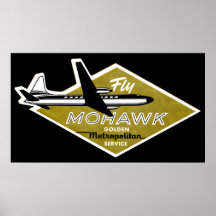 Lignes aériennes 1960 de Mohawk II Posters