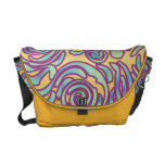 Lignes sinueuses sac messenger à pourpre de batik besaces