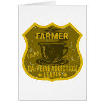 Ligue de dépendance de caféine d'agriculteur cartes