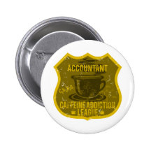 Ligue de dépendance de caféine de comptable badge