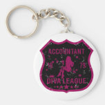 Ligue de diva de comptable porte-clé