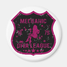 Ligue de diva de mécanicien magnets pour réfrigérateur