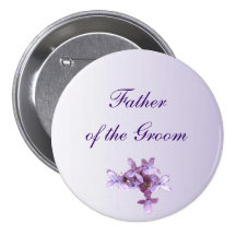 Lilac Wedding Father of the Groom Pin