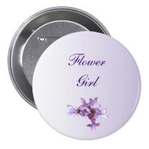 Lilac Wedding Flower Girl Pin