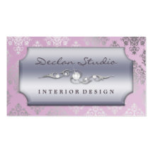 Lilas se précipitant la mode/design d'intérieur de cartes de visite personnelles