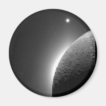 L'image magnifique de la NASA, la lune s'est allum Magnets Pour Réfrigérateur