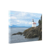 Lime Kiln Lighthouse San Juan Island Canvas Print