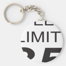Limitation de vitesse porte-clefs