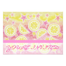 Limonade rose "vous êtes" rayure invitée d'invitat
