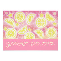 Limonade rose "vous êtes" rose invité d'invitation