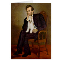 Lincoln - Fox Terrier #1 de fil Cartes De Vœux