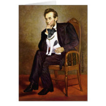 Lincoln - Fox Terrier doux 1 Carte De Vœux