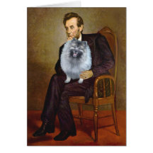 Lincoln - Keeshond (f) Carte De Vœux