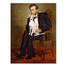 Lincoln - lévrier italien 5 carte postale