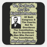 Lincoln : Nous les personnes ! Adhésif