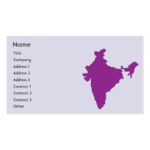 L'Inde - affaires Cartes De Visite Personnelles