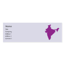 L'Inde - maigre Modèles De Cartes De Visite