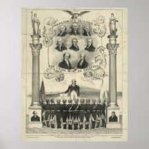 L'indépendance a déclaré 1776 affiches