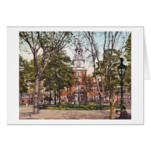 L'indépendance Hall Philadelphie, cru 1900 de PA Cartes