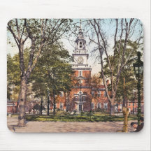 L'indépendance Hall Philadelphie, cru 1900 de PA Tapis De Souris