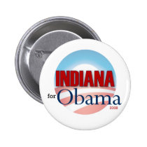 L'Indiana pour Obama badges publicitaires