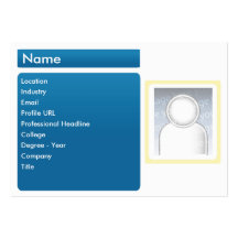 LinkedIn foncé - potelé Cartes De Visite Personnelles