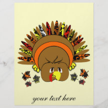 L'insecte mignon de thanksgiving de la Turquie cho Prospectus Personnalisés
