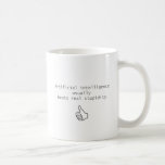 l'intelligence artificielle bat la vraie stupidité mug à café