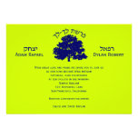 L'invitation de Mitzvah de barre jumelle l'arbre d