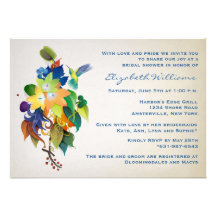 L'invitation nuptiale de douche de colibri