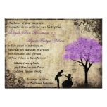 L'invitation vintage de mariage de proposition