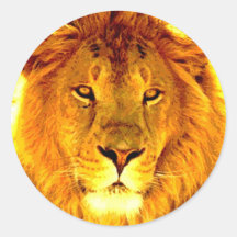 Lion Adhésifs Ronds