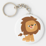 Lion avide mignon Keychain de bande dessinée porte-clés
