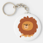 Lion câlin mignon Keychain de bande dessinée porte-clés